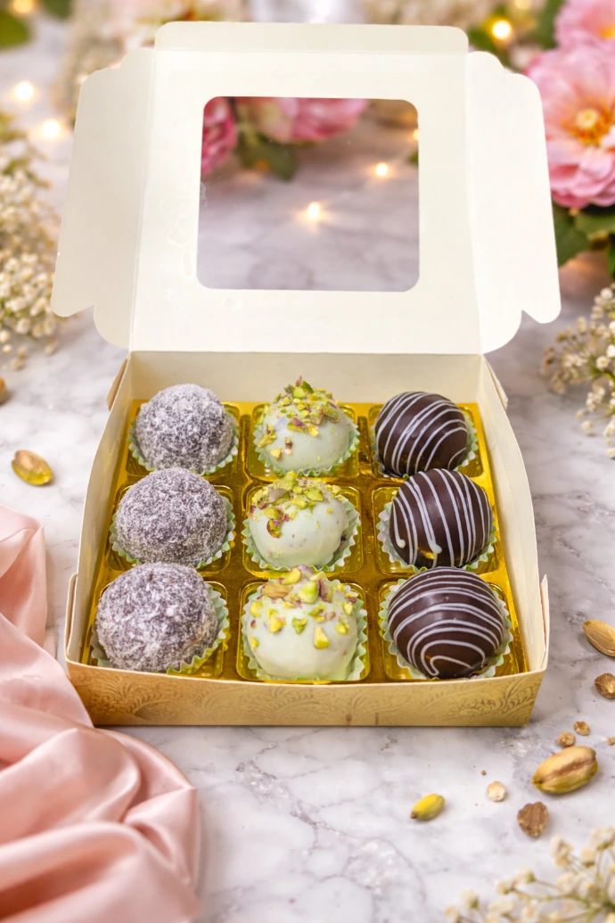 assorted chocolate balls